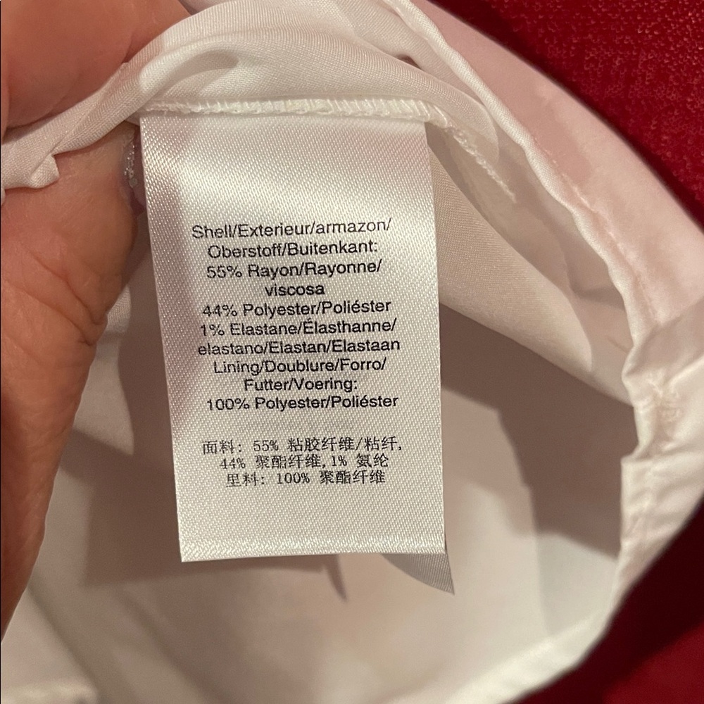DKNY White High Low Sleeveless Lined Dress 8 - Picture 4 of 11